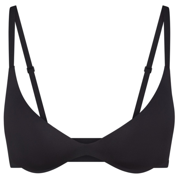 SKIMS Wireless Super Push Up Bra Size 34C Black New With Tags - Picture 1 of 6
